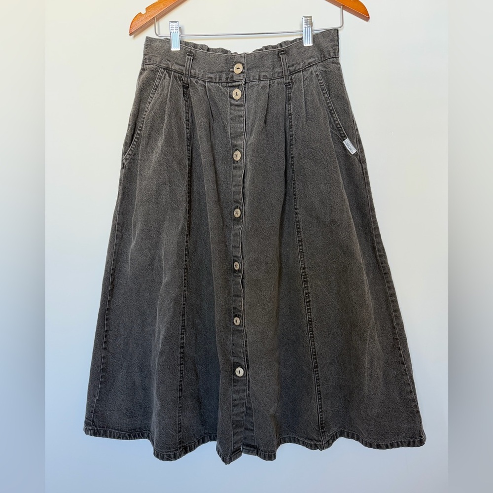 Vintage Cherokee Denim Button-Down Skirt